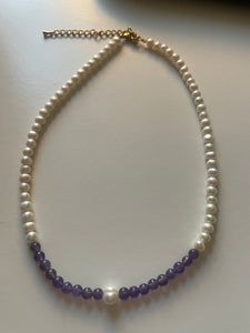 Pearl & Amethyst Necklace - Lemuria Store