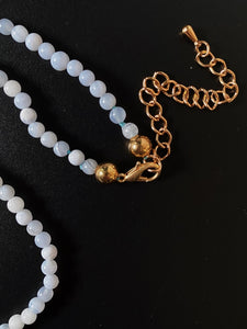Blue Lace Agate Necklace - Lemuria Store