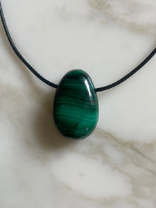 Malachite Pendant Necklace