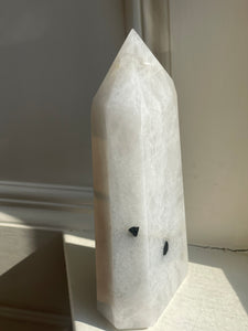 Tourmalinated Quartz Point 778g
