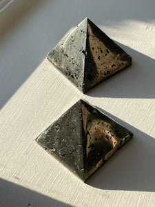 Pyrite pyramid