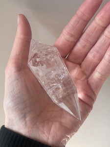 Clear Quartz Vogel Wand (12 facet)