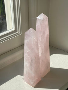 Rose Quartz Obelisk Point