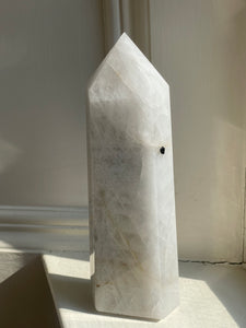 Tourmalinated Quartz Point 592g