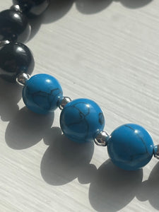 Shungite & Blue Howlite bracelet