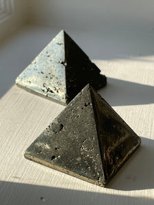 Pyrite pyramid