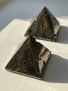 Pyrite pyramid