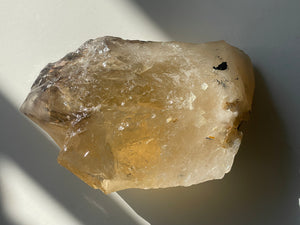 Raw Citrine Double Pointed with Cathedrals