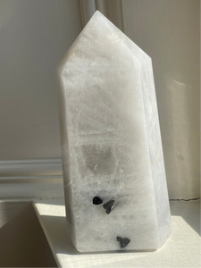 Tourmalinated Quartz Point 778g