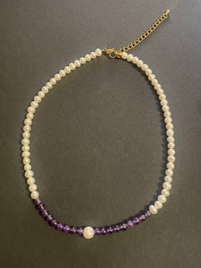Pearl & Amethyst Necklace