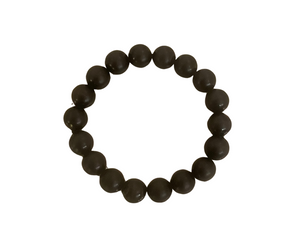 Shungite bracelet beads 8mm (16-17cm) - Lemuria Store