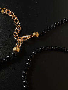 Black Onyx Crystal Necklace